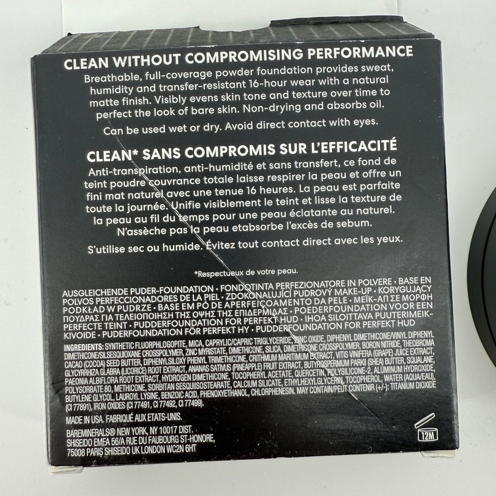 bareMinerals BarePro 16HR‎ Skin-Perfecting Powder Foundation Medium 35 Warm New - Picture 7 of 8
